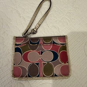 Coach Stylish Multicolor Wristlet